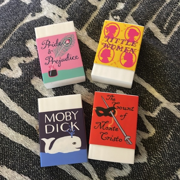 ($10) Bibliophile Erasers - Picture 2 of 12